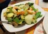 This is a customized version of Golden House's Vegetarian Shrimp with Snow Peas